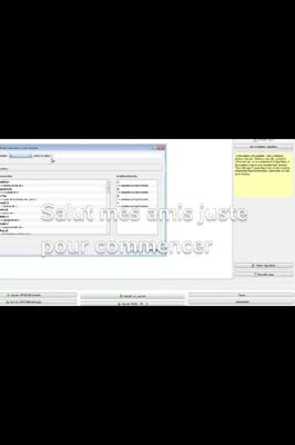 Salut mes amis juste pour commencer